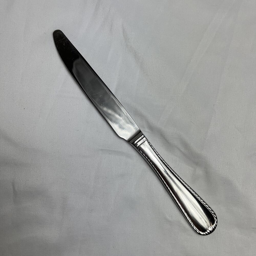 Mikasa IVY Stainless Rope Edge 18/10 Glossy Silverware Dinner Knife